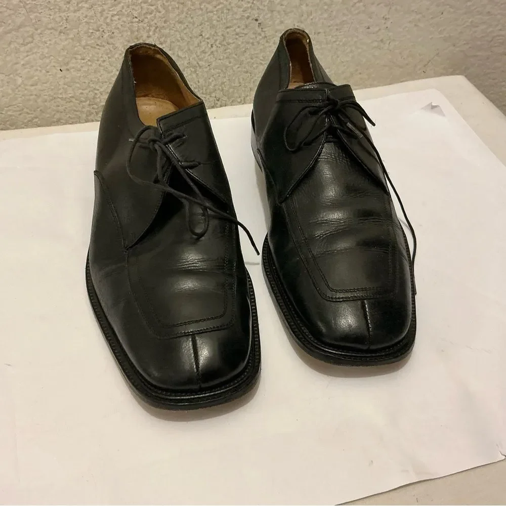 Mercanti Fiorentini Black Leather Oxfords